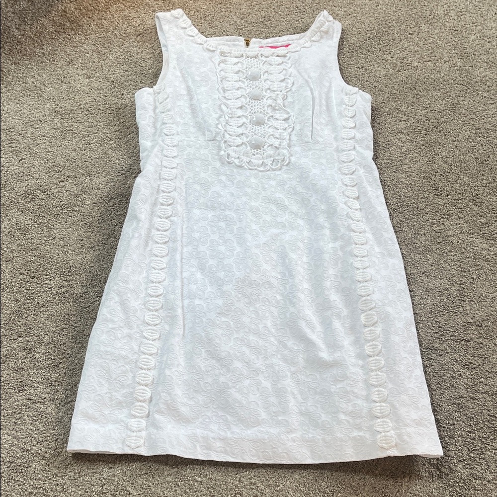 COLLECTORS Lilly Pulitzer Jubilee Special Edition Floral Textured Bright White 6